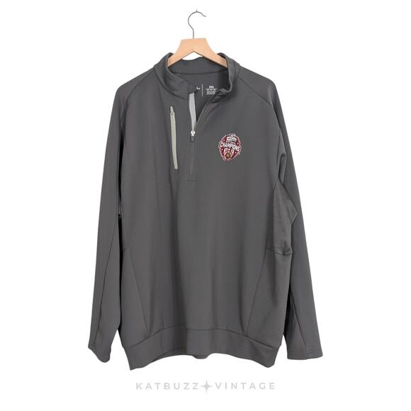 University Georgia Quarter Zip Shirt XXL National Champions 2021 2022 Bulldogs - Picture 1 of 11